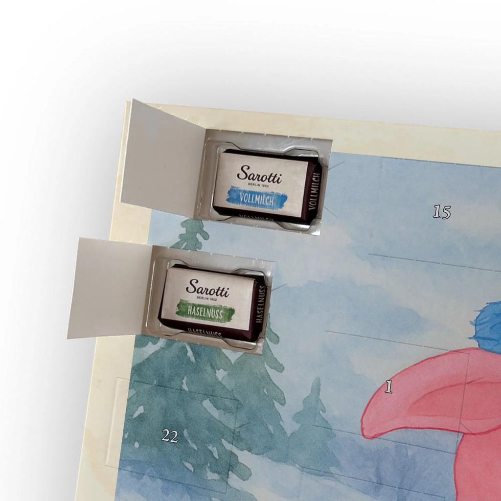 Chocolate advent calendar piggy Mulled wine Design Christmas time, snow, mulled wine, Christmas market, drunk, saying