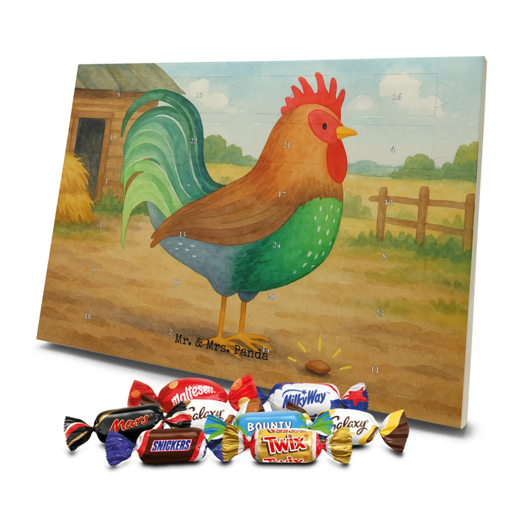 Chocolate advent calendar Faucet grain Design farm, farm animals, animals, nature, eggs, hen, corn, cock