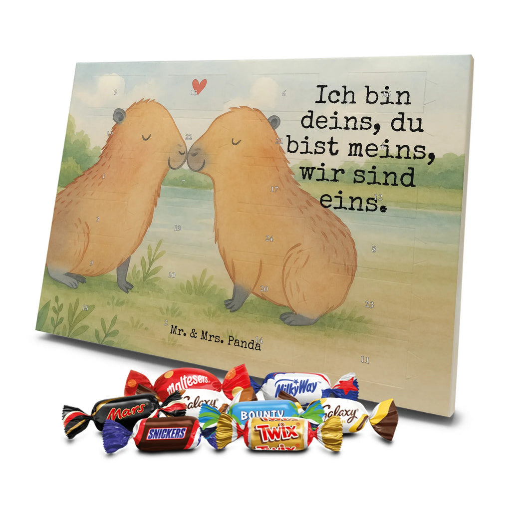 Chocolate advent calendar Capybara love Design gift ideas, gifts, card, animal lover, special gifts, good mood, funny sayings, hand drawn, cute animal motives, cute, small animals