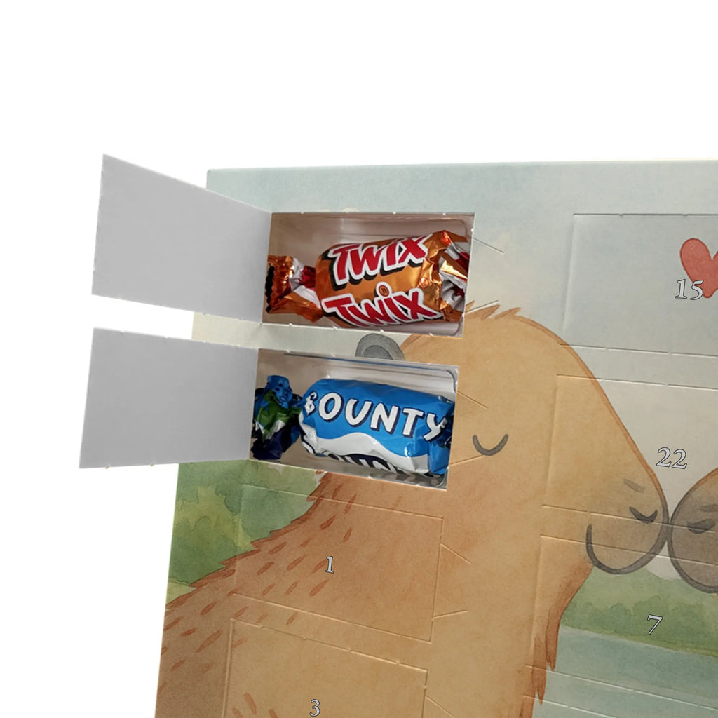 Chocolate advent calendar Capybara love Design gift ideas, gifts, card, animal lover, special gifts, good mood, funny sayings, hand drawn, cute animal motives, cute, small animals