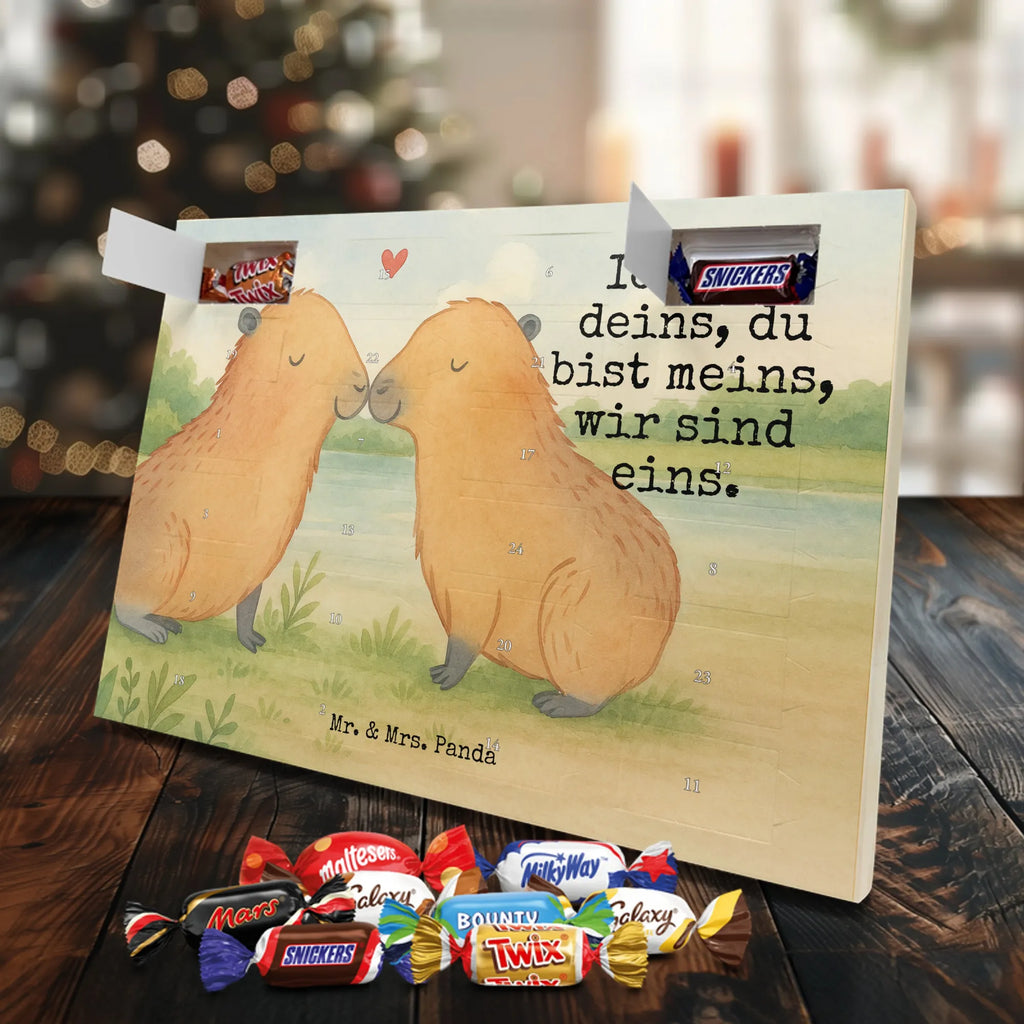 Chocolate advent calendar Capybara love Design gift ideas, gifts, card, animal lover, special gifts, good mood, funny sayings, hand drawn, cute animal motives, cute, small animals