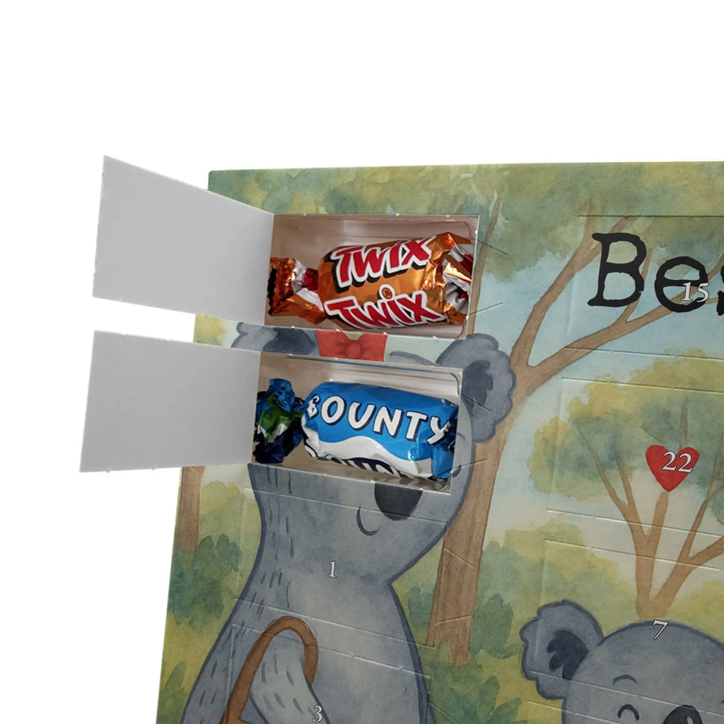 Chocolate advent calendar Koala family with two kids Design Father's Day, Mother's Day, favourite family, family time, koala family, best family, koala bear, family life