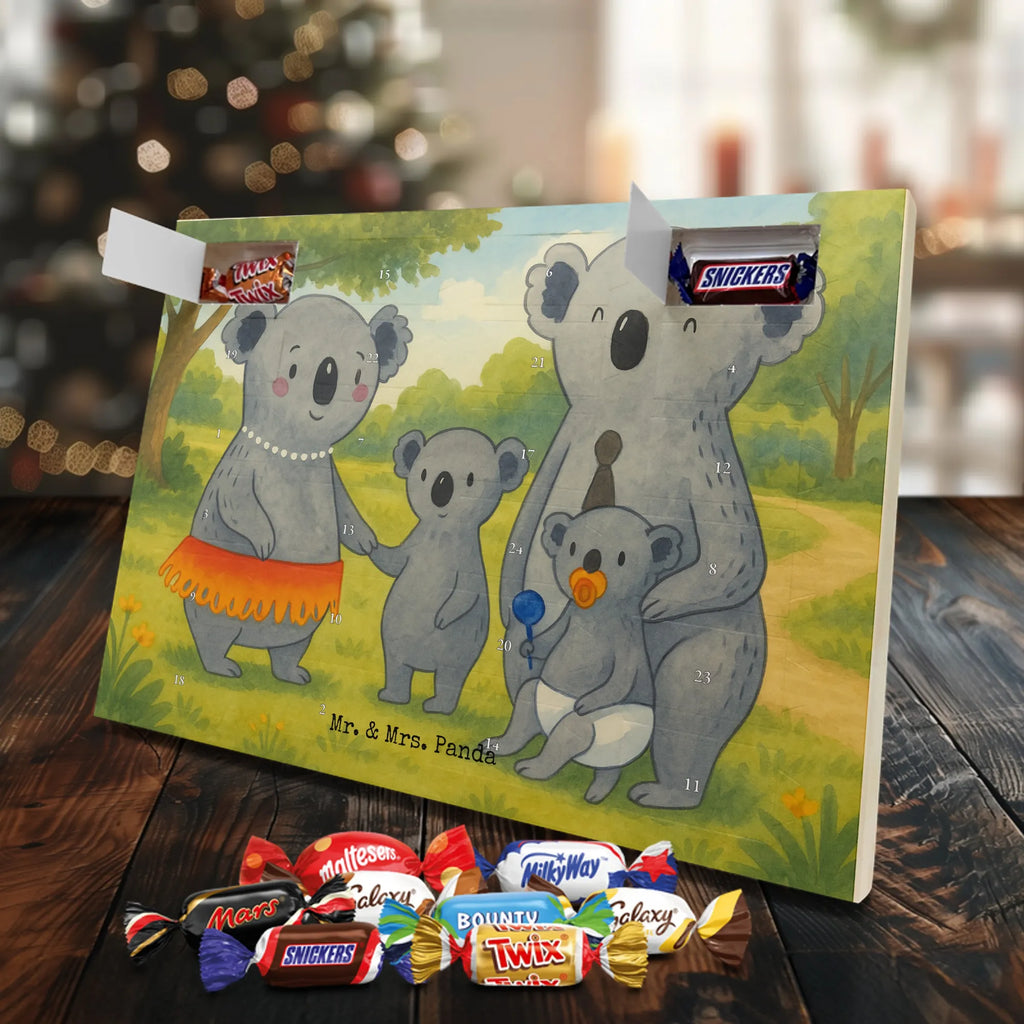 Chocolate advent calendar Koala Family Design Father's Day, Mother's Day, siblings, family life, children
