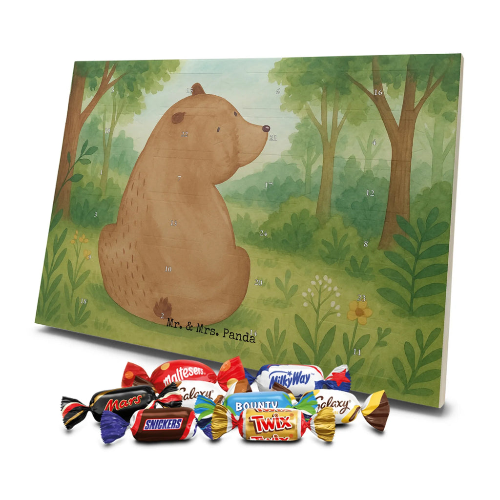 Chocolate advent calendar bear shoulder look Design teddy bear, cuddly toy, world view, wisdom, bears, self-esteem, bear love