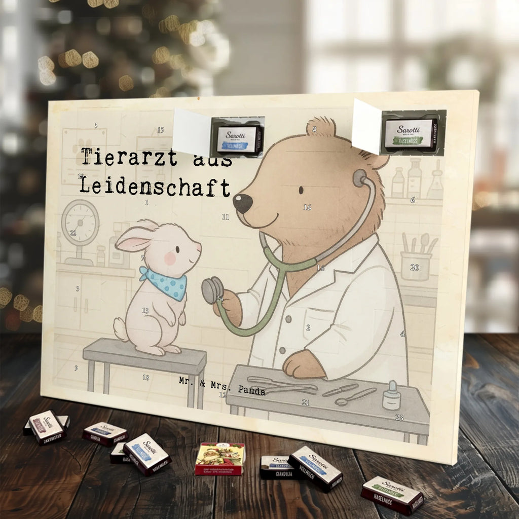 Chocolate advent calendar Veterinarian Passion Design gift, promotion, anniversary, retirement, sayings, job start, gift idea, best, farewell gift, profession, passing exam