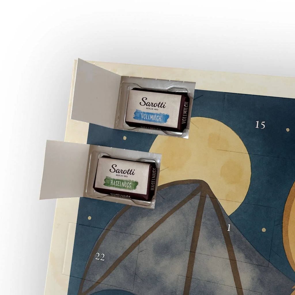 Chocolate advent calendar bat wing Design card, gift ideas, gifts, small animals, cute, cute animal motives, hand drawn, funny sayings, good mood, special gifts, animal lover