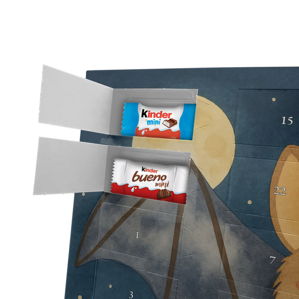 Chocolate advent calendar bat wing Design card, gift ideas, gifts, small animals, cute, cute animal motives, hand drawn, funny sayings, good mood, special gifts, animal lover