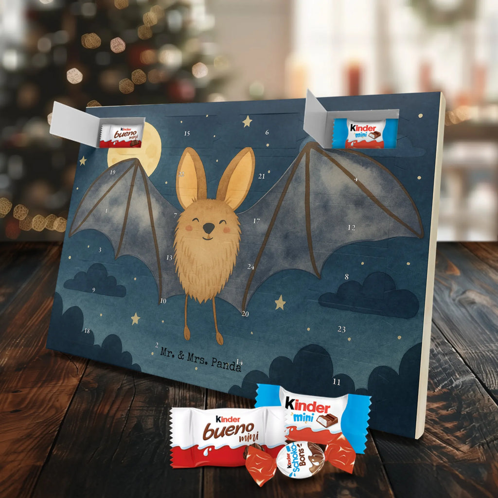Chocolate advent calendar bat wing Design card, gift ideas, gifts, small animals, cute, cute animal motives, hand drawn, funny sayings, good mood, special gifts, animal lover