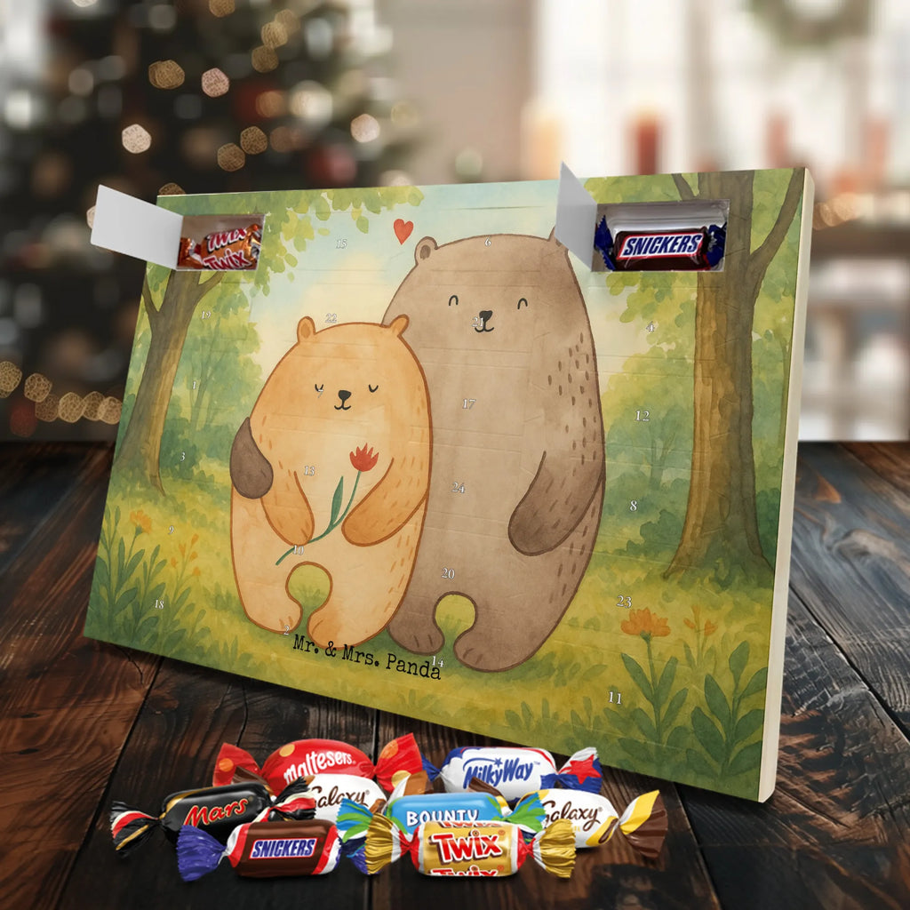 Chocolate advent calendar Bears in love Design Loving, Two, Together, Marriage, Proposal of marriage, Love gift, gift for her, gift for him, anniversary gift, Girlfriend, Engaged, Boyfriend, Gift Wedding, Gift Friend, Anniversary, In love, Wedding anniversary, Married, Gift Girlfriend, Bears, Proof of love