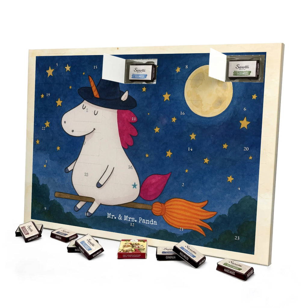Chocolate advent calendar unicorn Witch Design wife gift, witch, mad, bitch, bad girl, girlfriend present, devil