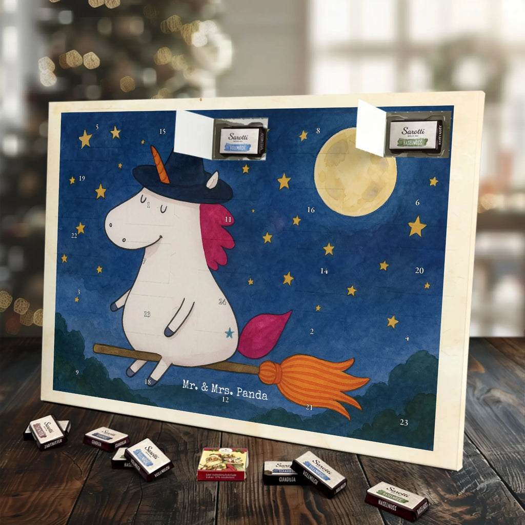 Chocolate advent calendar unicorn Witch Design wife gift, witch, mad, bitch, bad girl, girlfriend present, devil