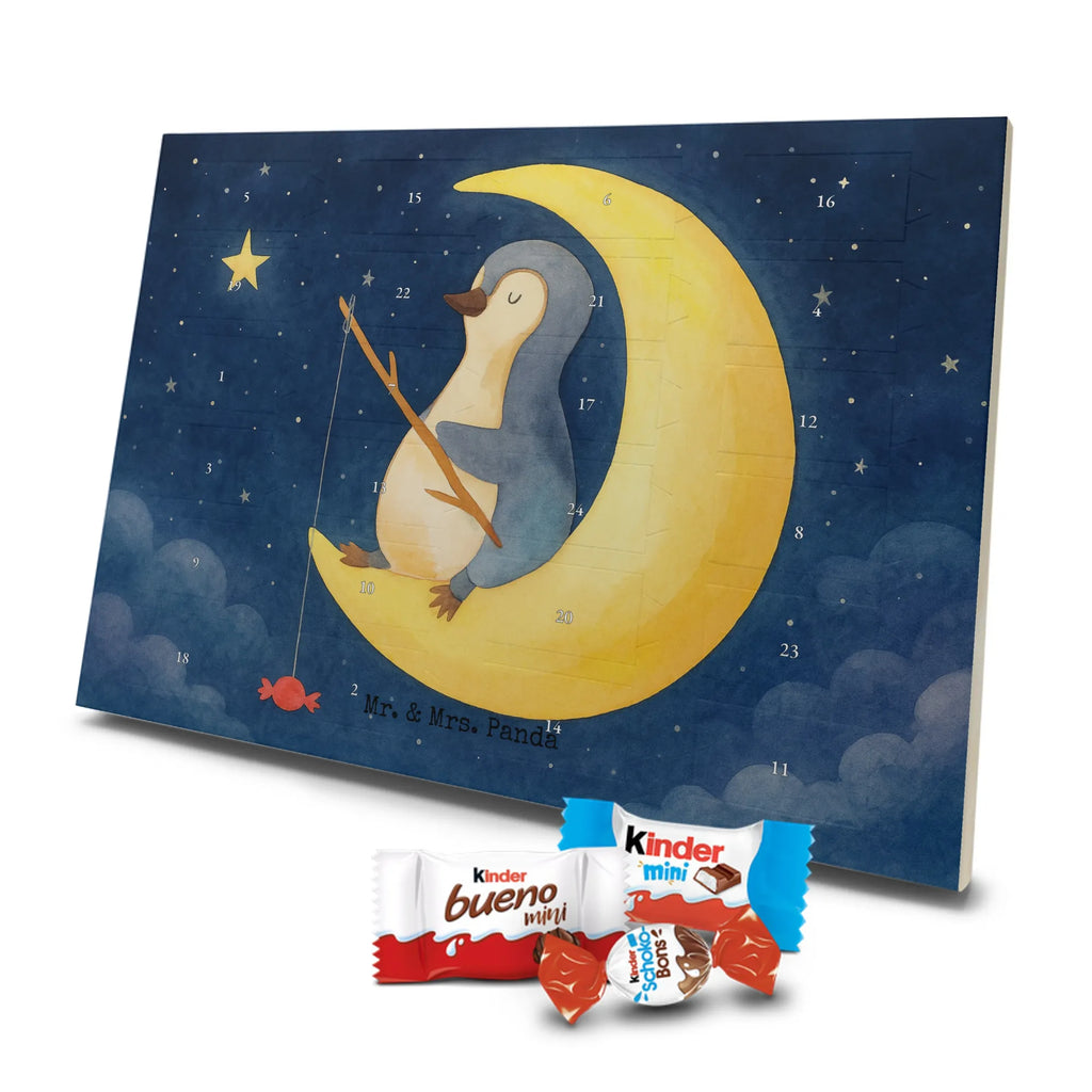 Chocolate advent calendar Penguin moon Design North Pole, Penguins, falling asleep, night's rest, penguins, guest room, bedroom, saying, insomnia, sleep