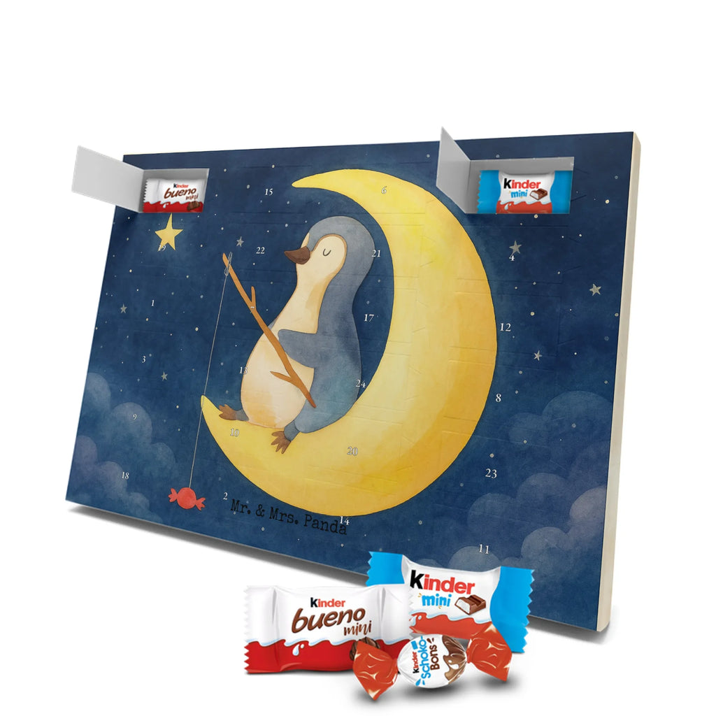 Chocolate advent calendar Penguin moon Design North Pole, Penguins, falling asleep, night's rest, penguins, guest room, bedroom, saying, insomnia, sleep