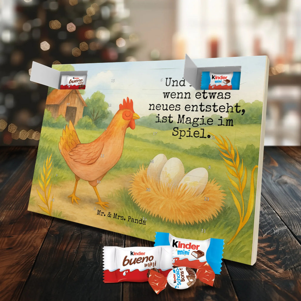 Chocolate advent calendar Chicken Proud Design farm, farm animals, animals, birth, pregnancy, cock, hen, yard, saying, magic, eggs, country life, chicken