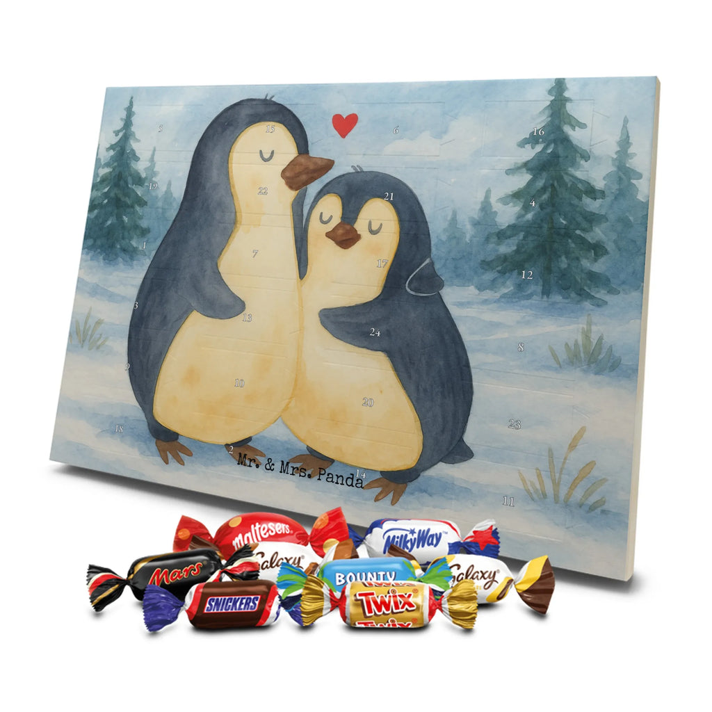 Chocolate advent calendar Penguin embrace Design North Pole, Penguins, wedding, wedding gift, love gift, lovers, anniversary, proof of love, wedding day