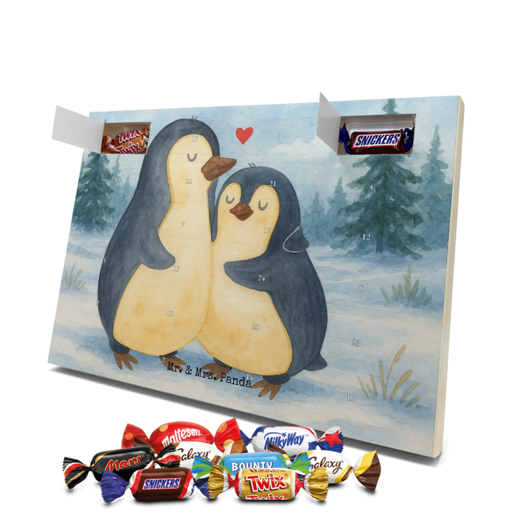 Chocolate advent calendar Penguin embrace Design North Pole, Penguins, wedding, wedding gift, love gift, lovers, anniversary, proof of love, wedding day