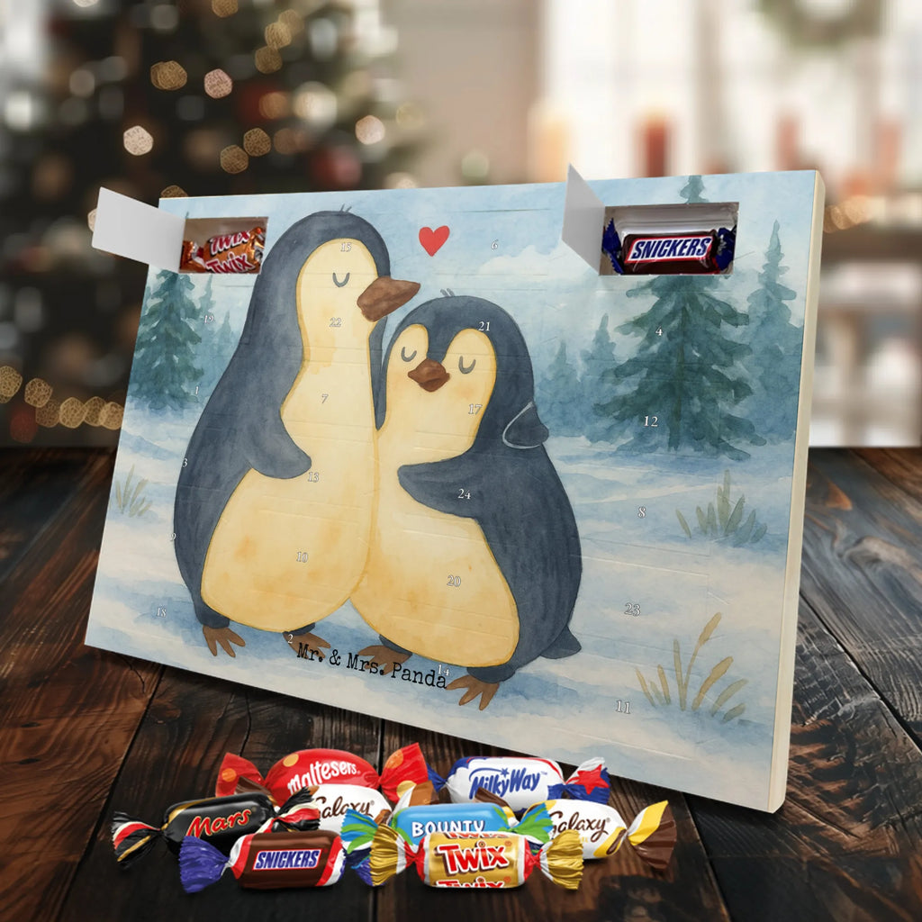Chocolate advent calendar Penguin embrace Design North Pole, Penguins, wedding, wedding gift, love gift, lovers, anniversary, proof of love, wedding day