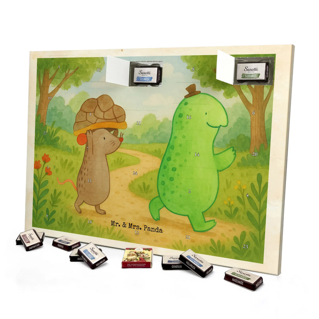 Chocolate advent calendar tortoise Mouse Design gift, gift ideas, cute, illustrated, tortoise, reptile, ancient creature, sweet, birthday gift, turtle gift items, funny turtle gifts, pet turtles, best friend, sister or daughter, turtle lover, friends, mouse, girlfriends