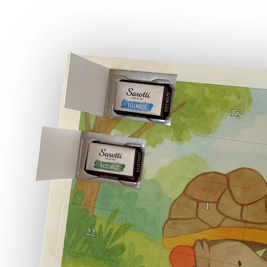 Chocolate advent calendar tortoise Mouse Design gift, gift ideas, cute, illustrated, tortoise, reptile, ancient creature, sweet, birthday gift, turtle gift items, funny turtle gifts, pet turtles, best friend, sister or daughter, turtle lover, friends, mouse, girlfriends