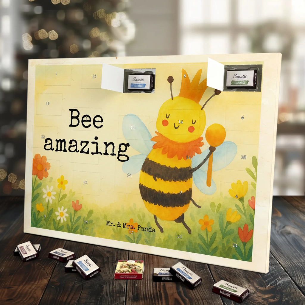 Chocolate advent calendar bee king Design wasp, bumblebee