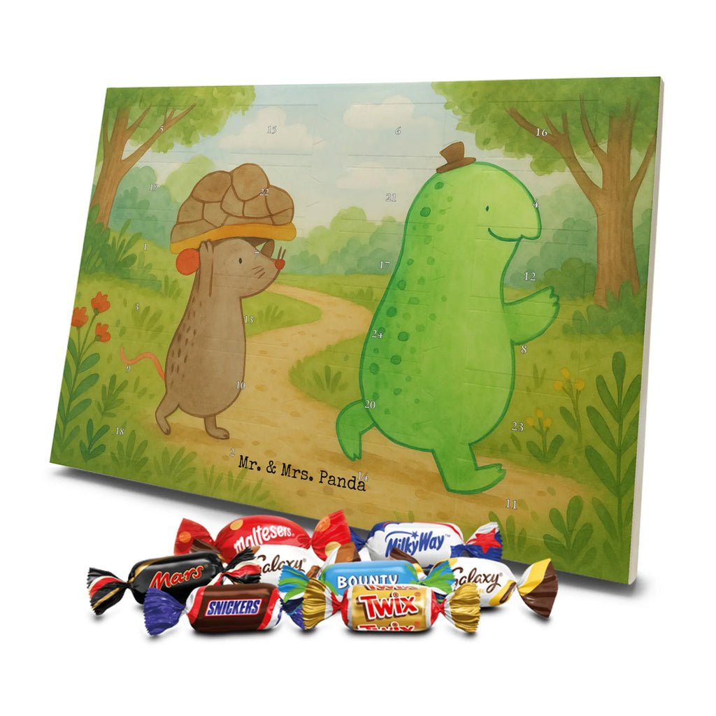 Chocolate advent calendar tortoise Mouse Design gift, gift ideas, cute, illustrated, tortoise, reptile, ancient creature, sweet, birthday gift, turtle gift items, funny turtle gifts, pet turtles, best friend, sister or daughter, turtle lover, friends, mouse, girlfriends