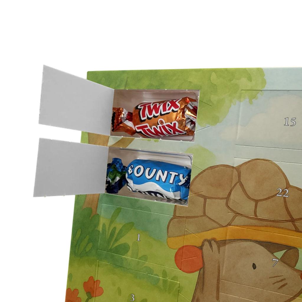 Chocolate advent calendar tortoise Mouse Design gift, gift ideas, cute, illustrated, tortoise, reptile, ancient creature, sweet, birthday gift, turtle gift items, funny turtle gifts, pet turtles, best friend, sister or daughter, turtle lover, friends, mouse, girlfriends