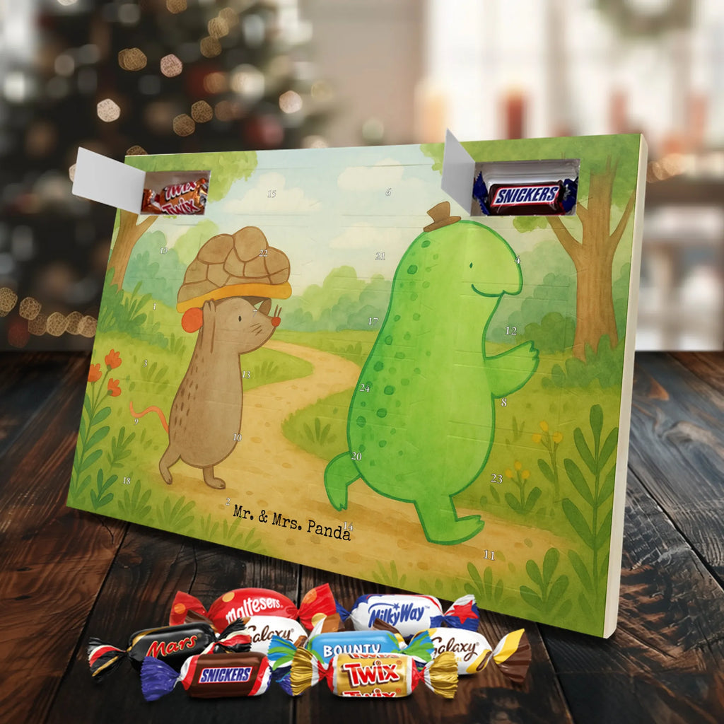 Chocolate advent calendar tortoise Mouse Design gift, gift ideas, cute, illustrated, tortoise, reptile, ancient creature, sweet, birthday gift, turtle gift items, funny turtle gifts, pet turtles, best friend, sister or daughter, turtle lover, friends, mouse, girlfriends