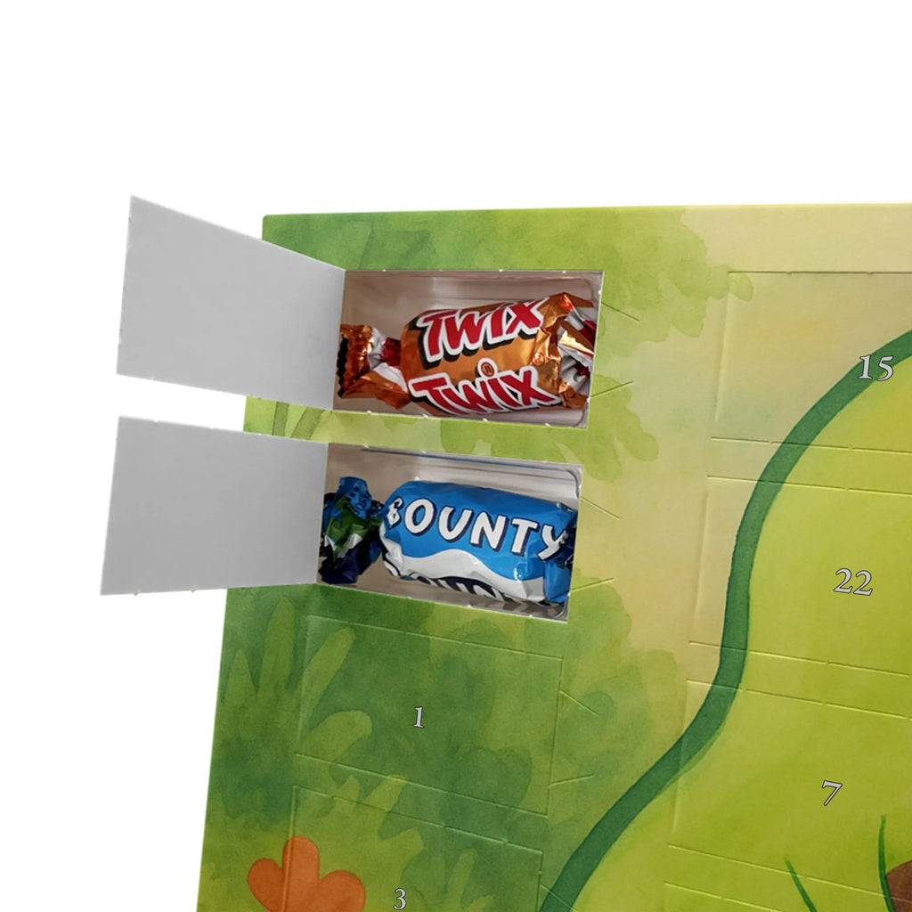 Chocolate advent calendar avocado core Design vegetables, saying life, avocado seed, seed, plant