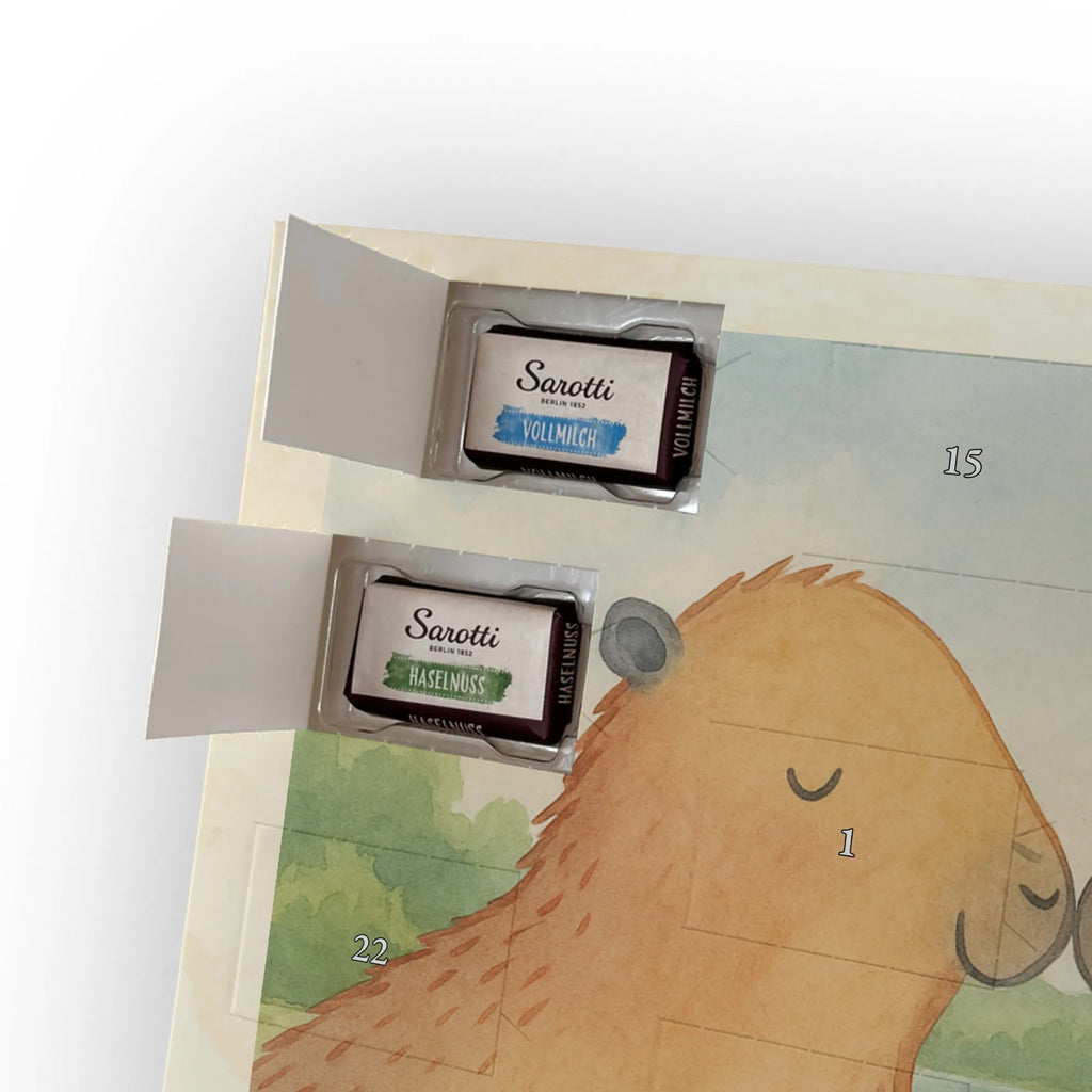 Chocolate advent calendar Capybara love Design gift ideas, gifts, card, animal lover, special gifts, good mood, funny sayings, hand drawn, cute animal motives, cute, small animals