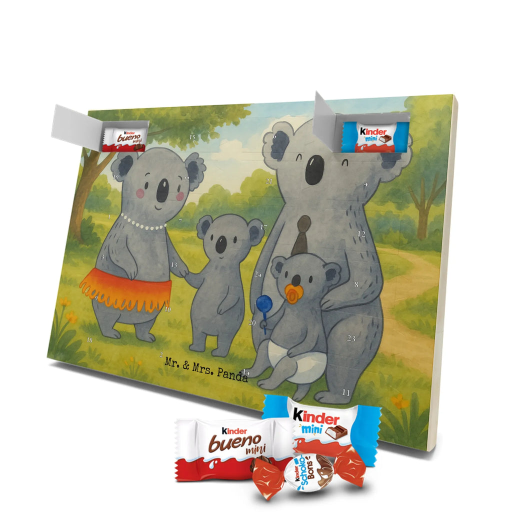 Chocolate advent calendar Koala Family Design Father's Day, Mother's Day, siblings, family life, children