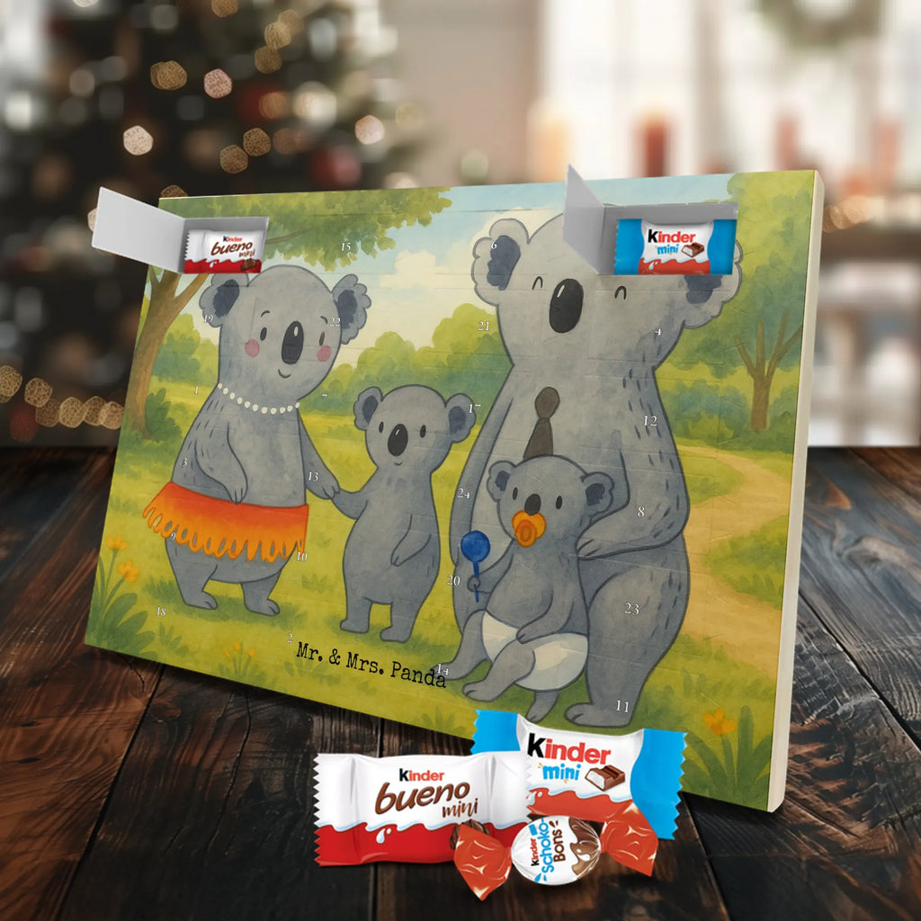 Chocolate advent calendar Koala Family Design Father's Day, Mother's Day, siblings, family life, children