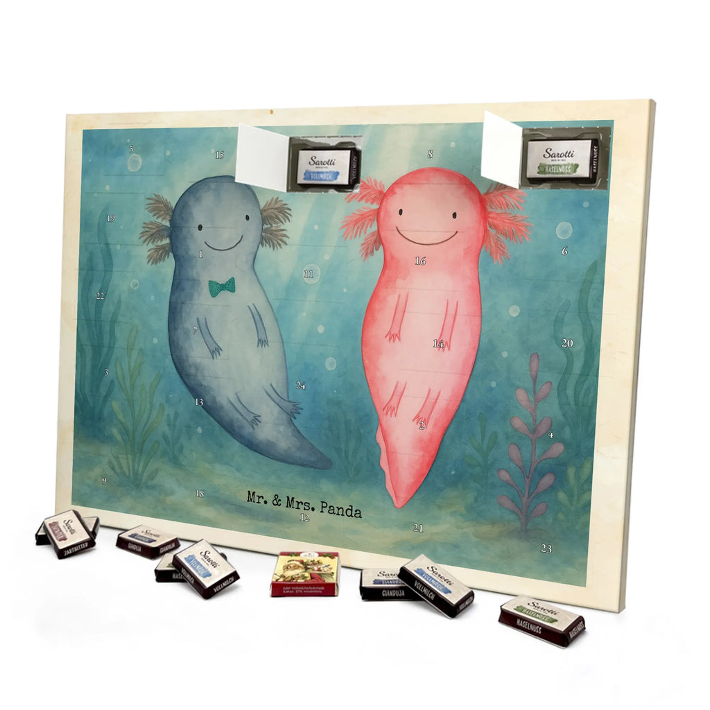 Chocolate advent calendar axolotl Love Design Loving, Two, Together, Marriage, Proposal of marriage, Love gift, gift for her, gift for him, anniversary gift, Valentine&#39;s Day Gift for Women Love Gift Anniversary Wedding Anniversary Party Favor Gift for Girlfriend Gift for Partner Boyfriend Gift Token of Love for Men for Husband