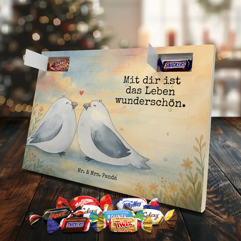 Chocolate advent calendar Turtledoves in love Design Loving, Two, Together, Marriage, Proposal of marriage, Love gift, gift for her, gift for him, anniversary gift, Turtle doves, Gift Friend, Married, Gift Wedding, Doves, Gift Girlfriend, In love, Wedding anniversary, Engaged, Anniversary, Girlfriend, Turtledove, Proof of love, Friend