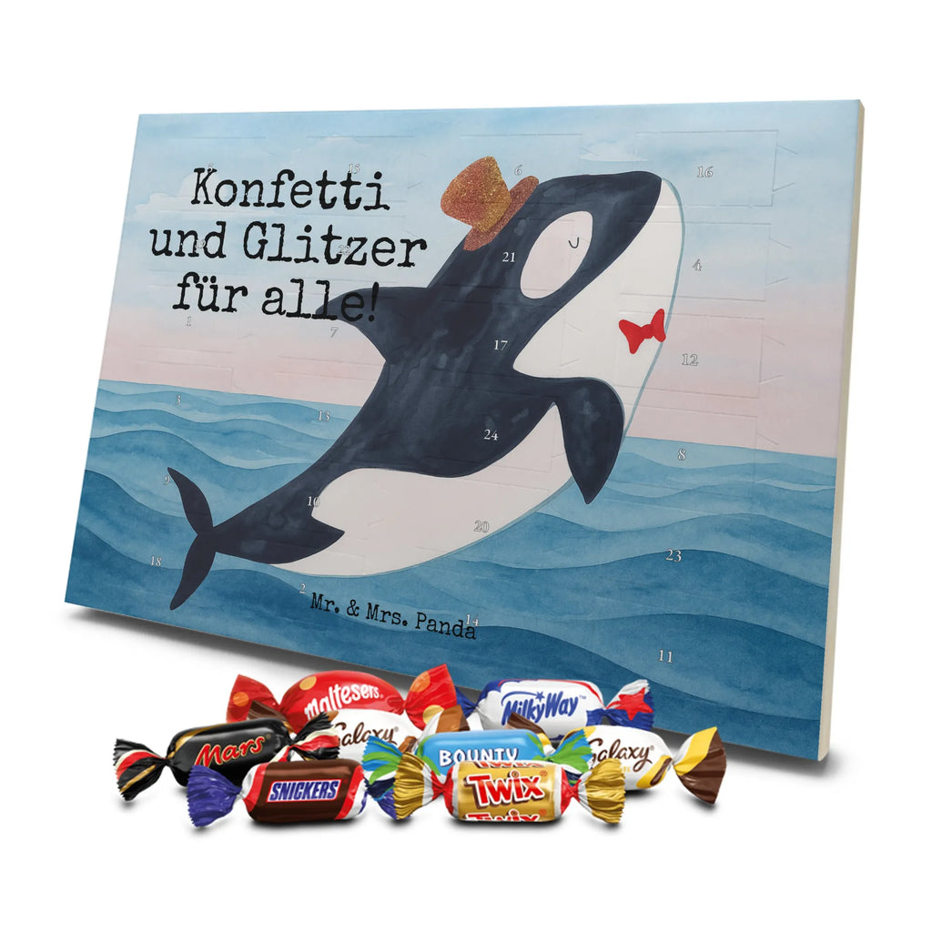 Chocolate advent calendar orca cylinder Design gift ideas, vacation, Seafood, aquatic animals, ocean, shells, corals, reef, whale, narwhal, sea urchin, lobster, platypus, manatee, crocodile, shrimp, gifts for seafood lovers, water world, underwater animals, underwater world, deep sea, seafood fans, seafood decoration, seafood posters, celebration, birthday, feast, confetti, congratulations
