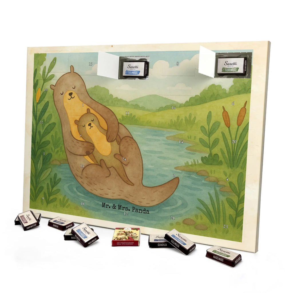Chocolate advent calendar otter child Design animal lover, marten, sea otter, European otter, water mammal, aquatic animal, baby otter, predator, water, otter gifts, gift ideas for animal lovers, animal, mammal, water animal, gifts for people in love, Otter Sea Otter Lake Otter