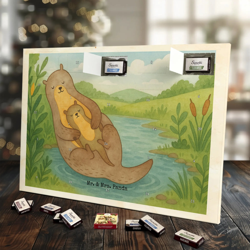 Chocolate advent calendar otter child Design animal lover, marten, sea otter, European otter, water mammal, aquatic animal, baby otter, predator, water, otter gifts, gift ideas for animal lovers, animal, mammal, water animal, gifts for people in love, Otter Sea Otter Lake Otter
