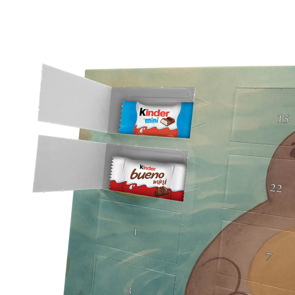 Chocolate advent calendar otter Embrace Design water animal, marten, water, sea otter, predator, baby otter, European otter, animal lover, aquatic animal, water mammal, mammal, animal, gift ideas for animal lovers, gifts for people in love, otter gifts, Otter Sea Otter Lake Otter