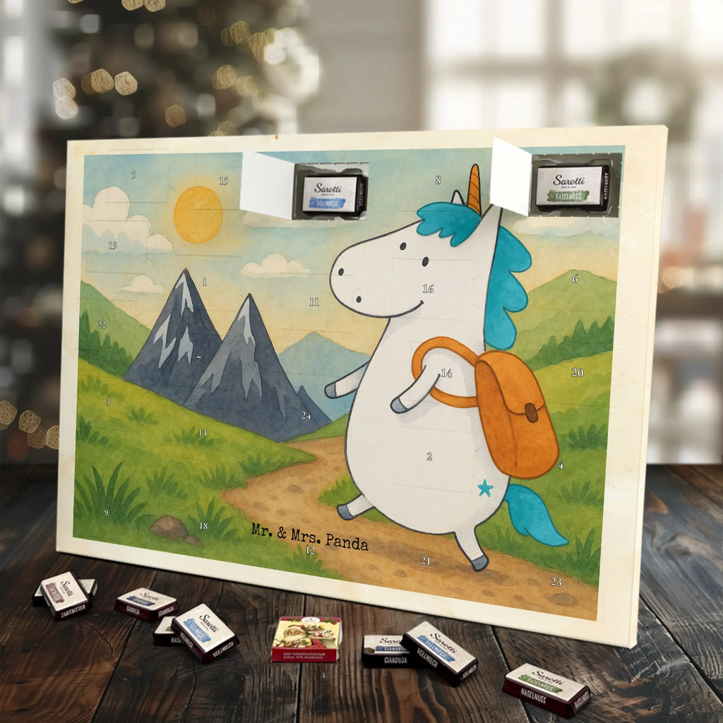 Chocolate advent calendar unicorn climber Design travel, world trip, mountaineer, adventure, mountains, adventurer, vacation, explorer, world traveler