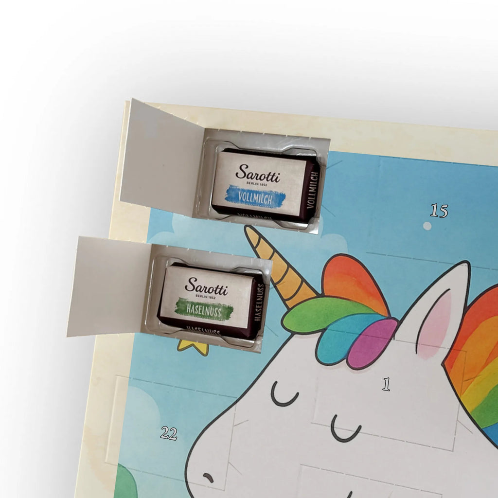 Chocolate advent calendar unicorn happy Design joy, cheerful, joy of life, fun