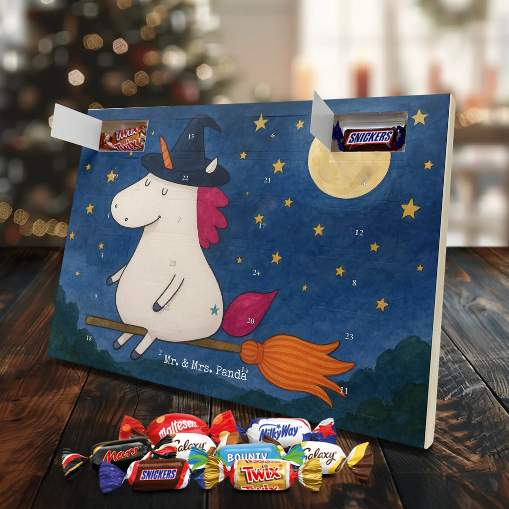 Chocolate advent calendar unicorn Witch Design wife gift, witch, mad, bitch, bad girl, girlfriend present, devil