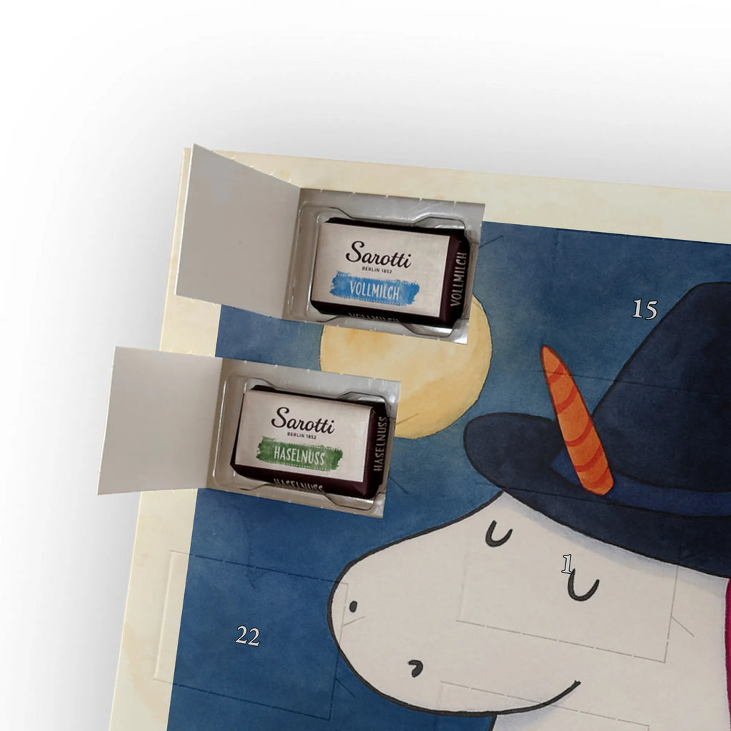 Chocolate advent calendar unicorn Witch Design wife gift, witch, mad, bitch, bad girl, girlfriend present, devil