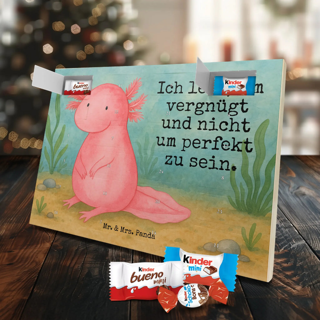 Chocolate advent calendar axolotl zero Design Axelotl, marine animals, Mexican walking fish, salamander, wisdom, worldly wisdom, contented, cheerful, lifestyle, girlfriend