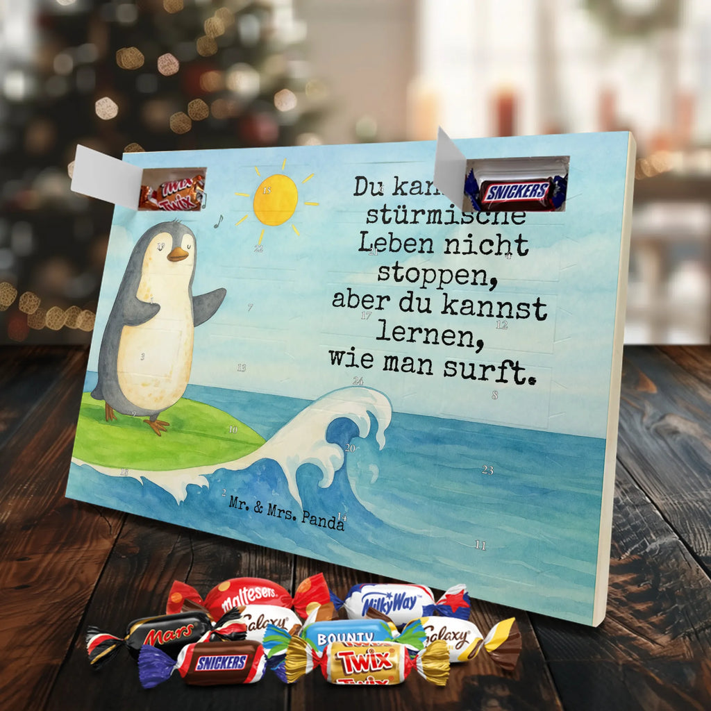 Chocolate advent calendar Penguin surfer Design North Pole, Penguins, surfers, surfing, waves, penguins, holidays, wave riding