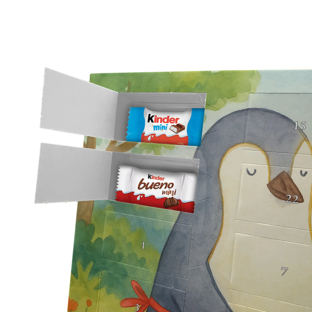Chocolate advent calendar Penguin with child Design Father's Day, Mother's Day, Mother, Mummy, Gift, Birthday