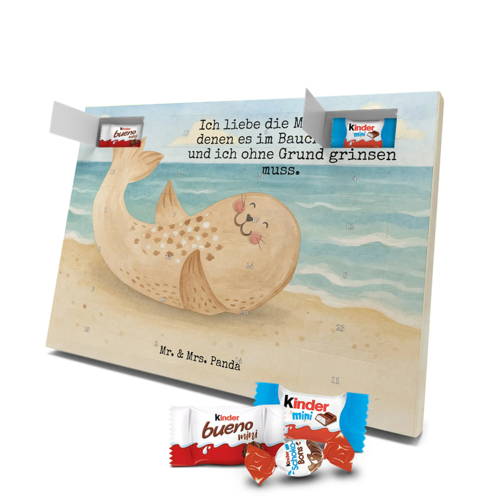 Chocolate advent calendar seal Lay Design card, gift ideas, gifts, small animals, cute, cute animal motives, hand drawn, funny sayings, good mood, special gifts, animal lover, Baltic Sea, seals, Seal, laughter, sea animal, North Sea, joy