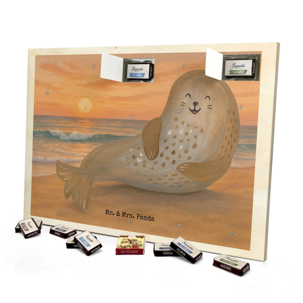 Chocolate advent calendar seal Laugh Design gift ideas, gifts, card, animal lover, special gifts, good mood, funny sayings, hand drawn, cute animal motives, cute, small animals, Baltic Sea, Seal, North Sea, Sea animal, Seals