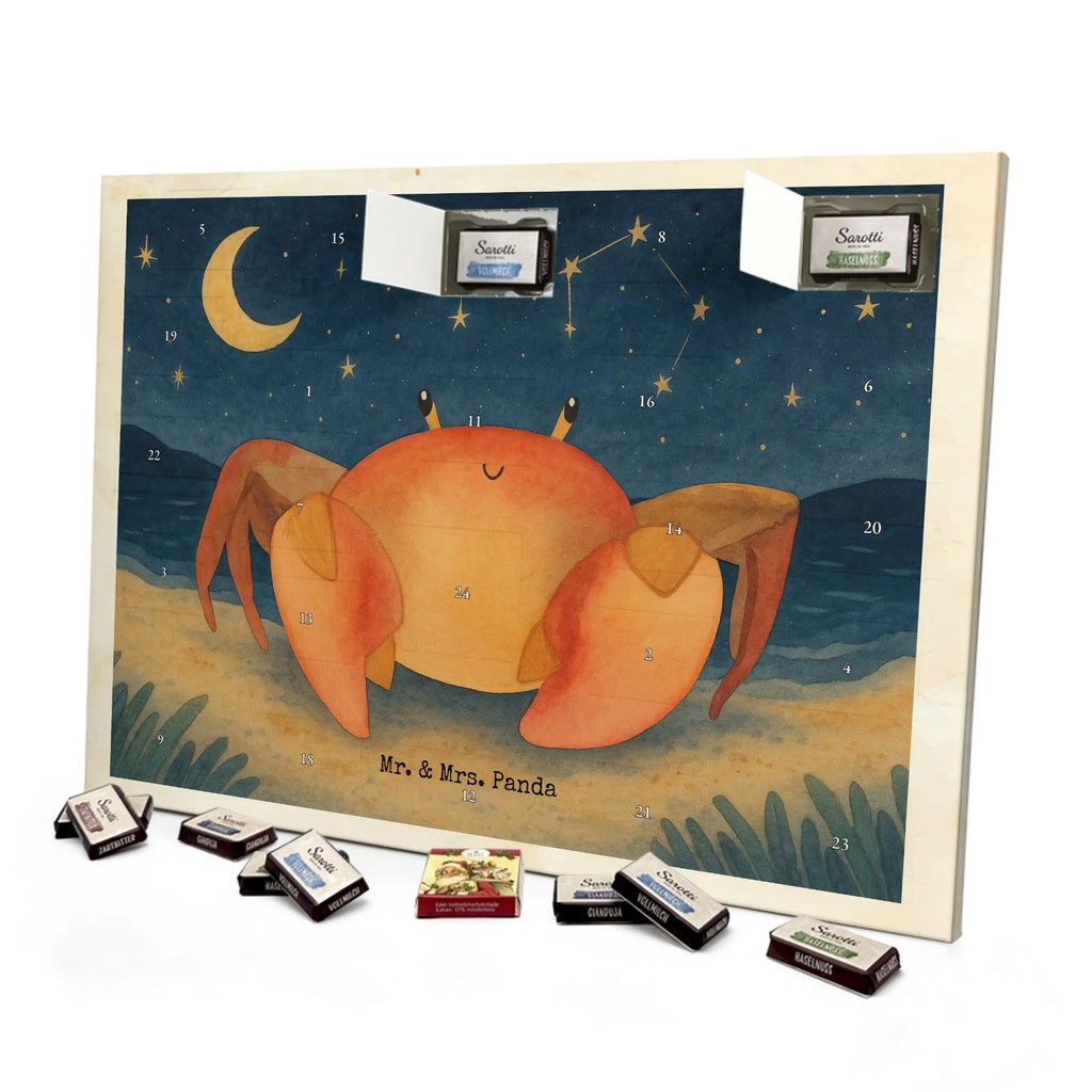 Chocolate advent calendar Star sign Cancer Design constellations, birthdays, astrology, date of birth, month of birth, crab zodiac sign, crab present, present june, birthday june, crabs, present july, birthday july, crab, sea animal, present sea