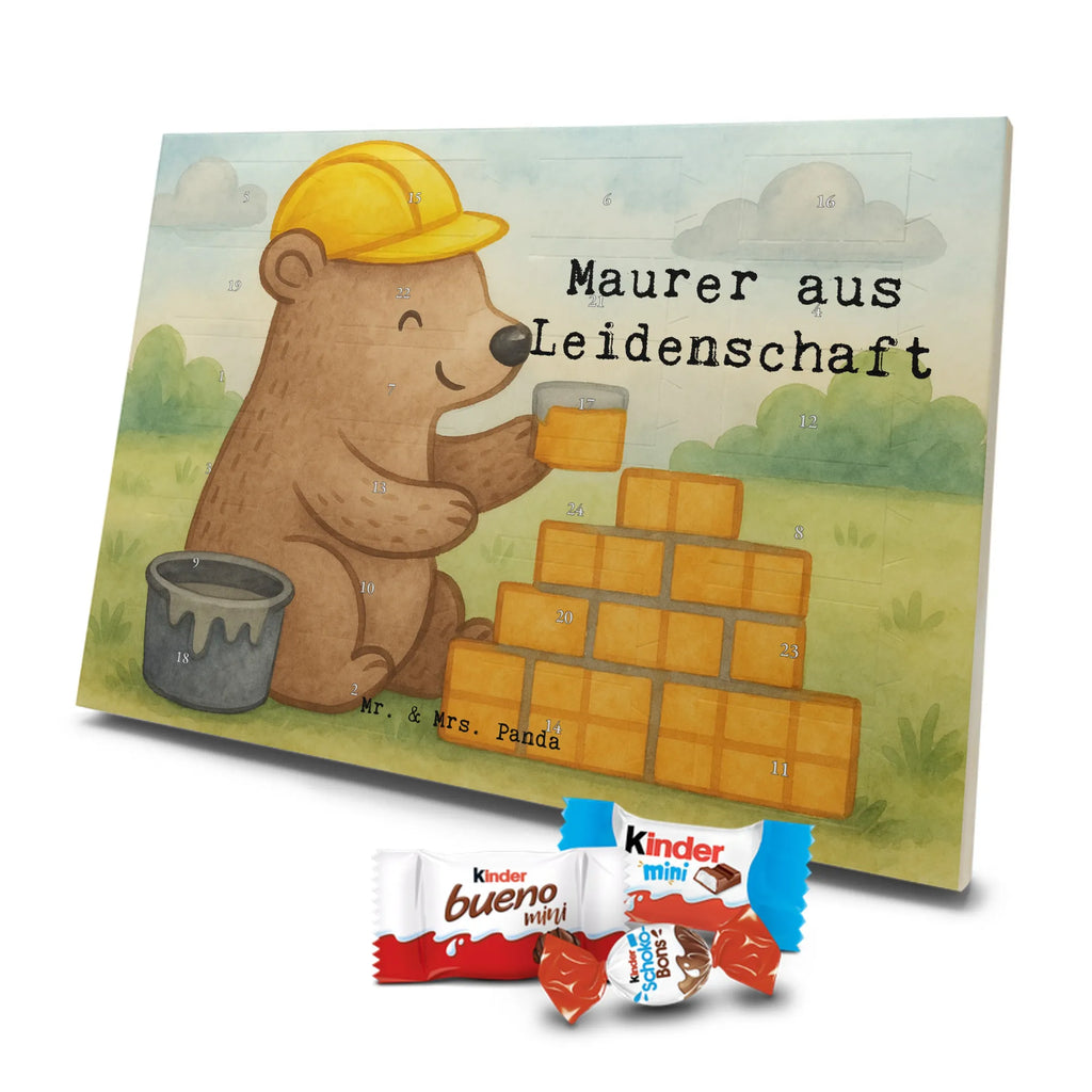 Chocolate advent calendar bricklayer Passion Design gift, promotion, anniversary, retirement, sayings, job start, gift idea, best, farewell gift, profession, passing exam