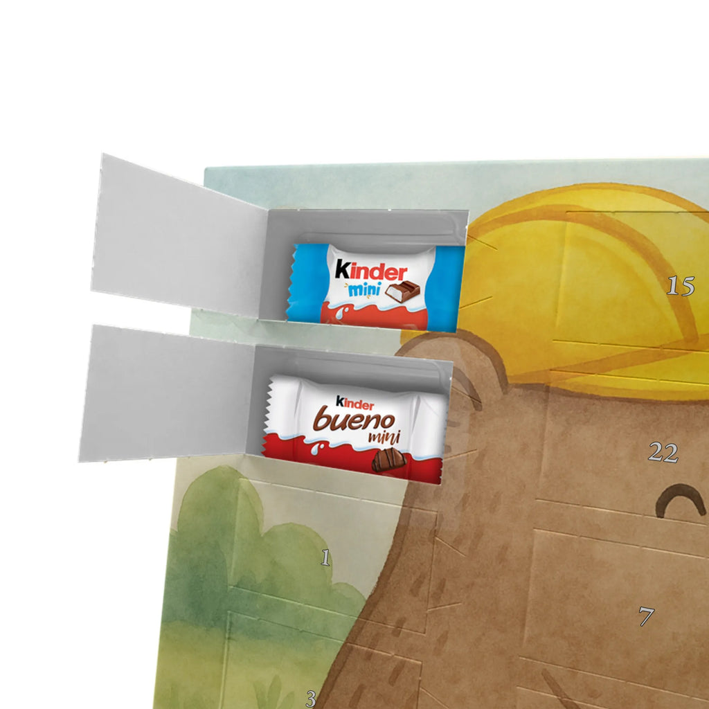 Chocolate advent calendar bricklayer Passion Design gift, promotion, anniversary, retirement, sayings, job start, gift idea, best, farewell gift, profession, passing exam