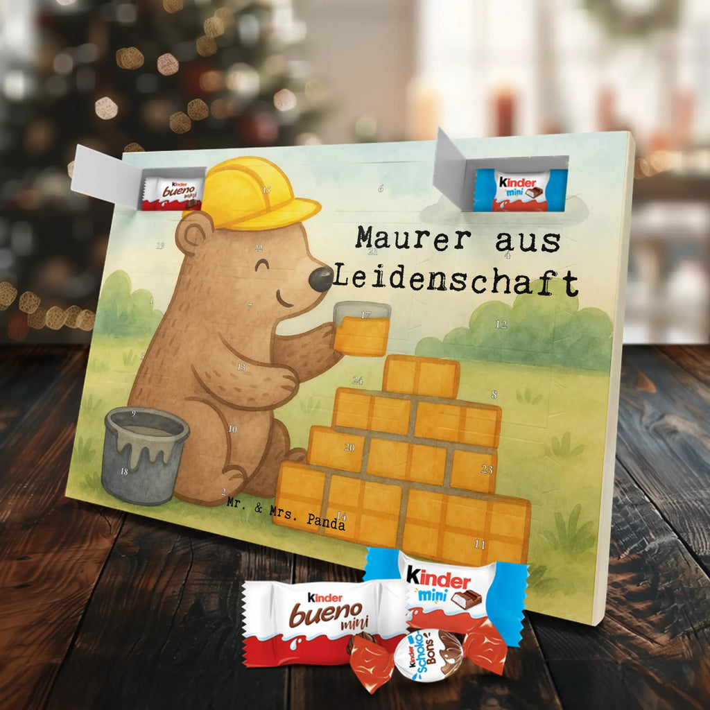 Chocolate advent calendar bricklayer Passion Design gift, promotion, anniversary, retirement, sayings, job start, gift idea, best, farewell gift, profession, passing exam